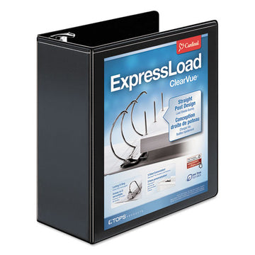 Cardinal® Expressload Clearvue Locking D-ring Binder, 3 Rings, 4" Capacity, 11 X 8.5, Black freeshipping - TVN Wholesale
